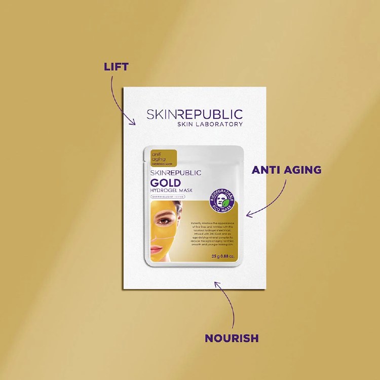 Skin Republic Gold Hydrogel Face Sheet Mask