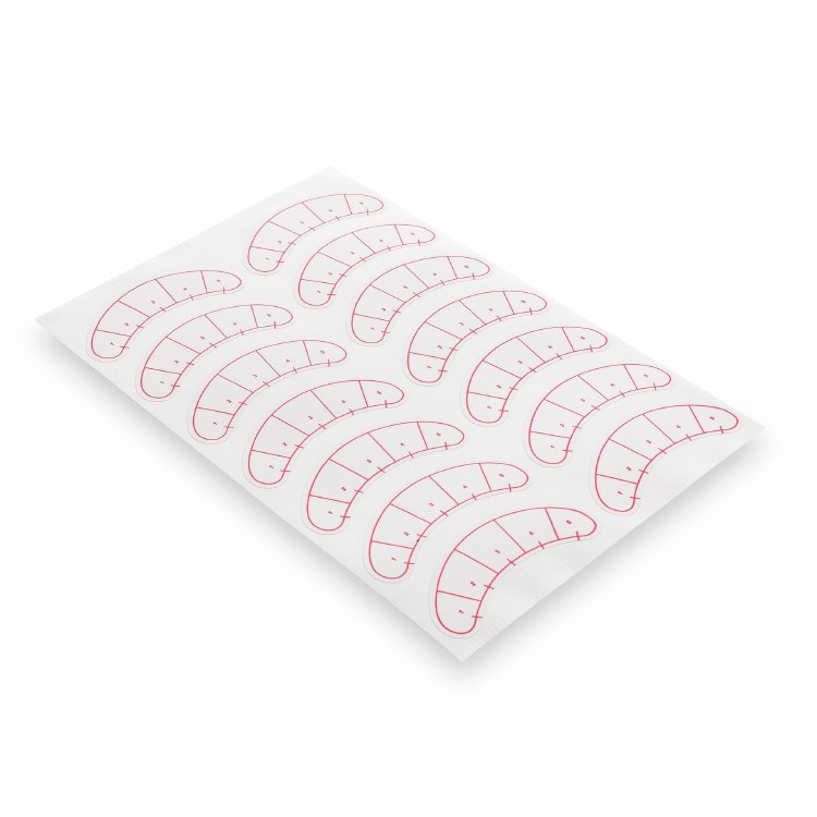 Lash Extend Stickers With Zone Indiction