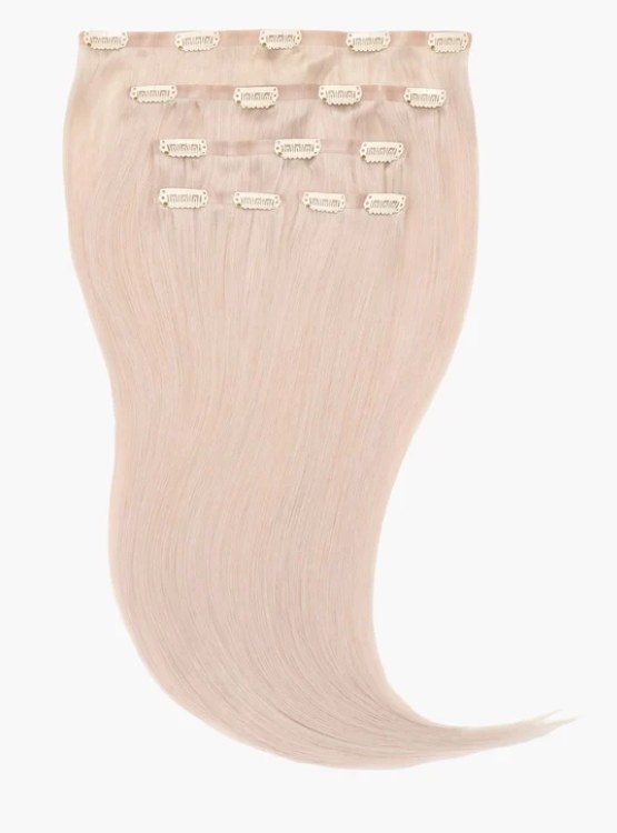 Stranded 18" Seamless Clip-in Human Hair Extension (105g) -Colour Pearl Moon