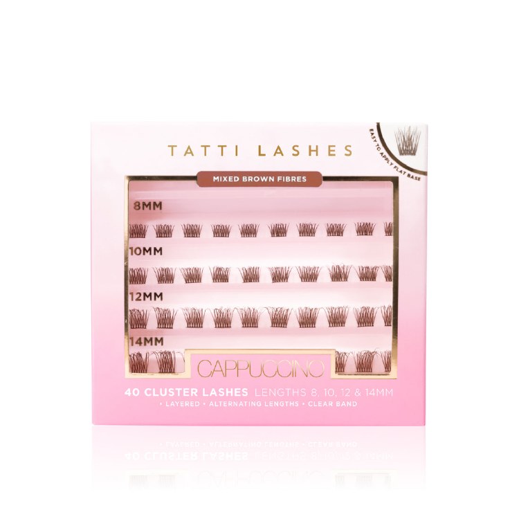 Tatti Lashes Cappuccino Indivudal Clusters 12mm