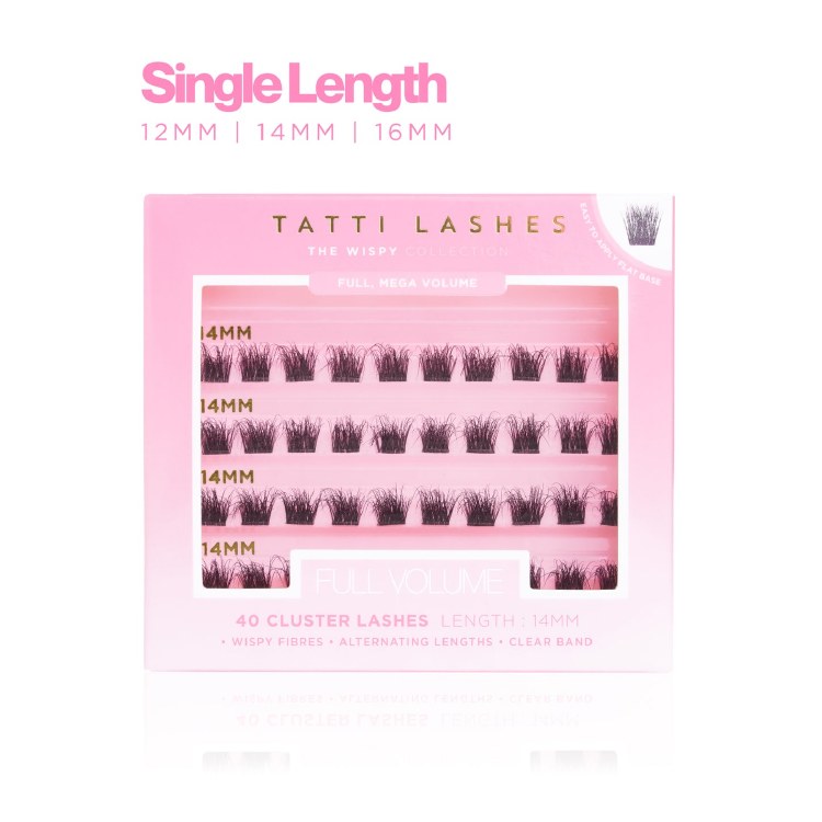 Tatti Lashes Full Volume Indivudal Clusters 14mm