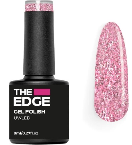 The Edge Gel Polish Ballet Pink Glitter