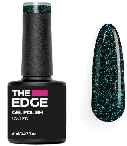 The Edge Gel Polish Emerald Glitter