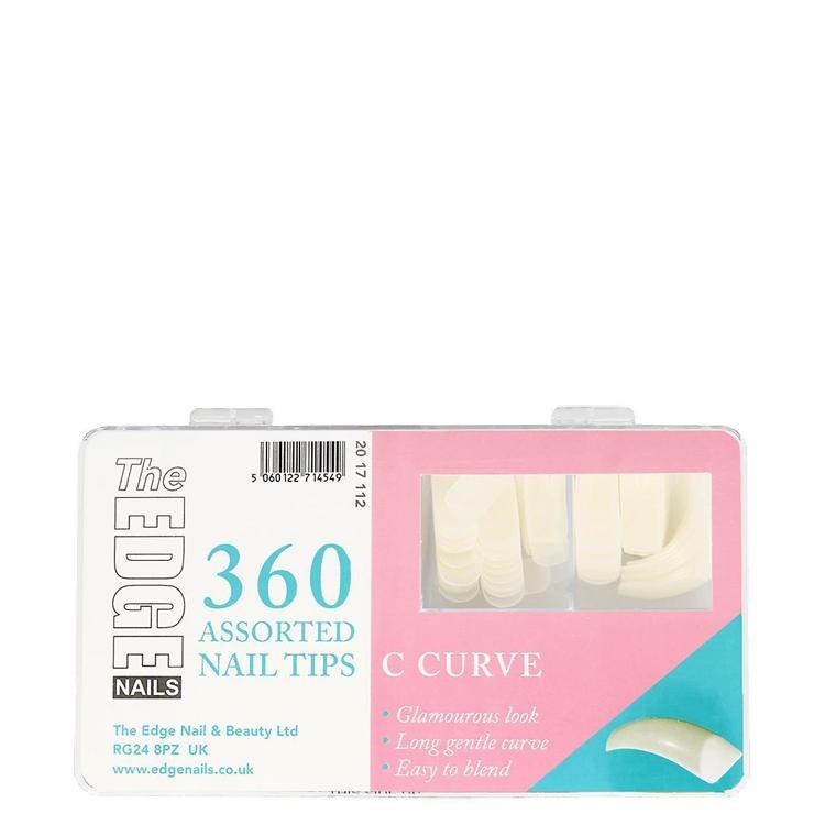 The Edge Nail Tips 360pk  C Curve