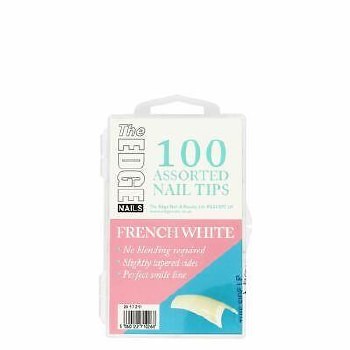 The Edge Nail Tips  French White 100pk