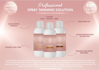 Bellamianta Professional  Light Spray Tan 1 litre