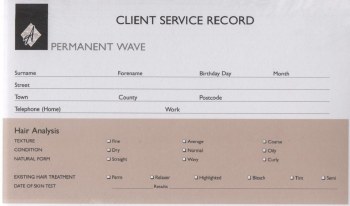 Agenda Perm Record Cards