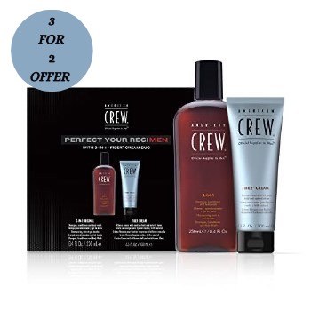American Crew Regimen 3-in-1 & Fiber Cream Duo Gift Set