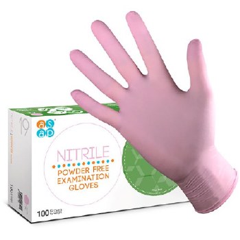 Asap Large Pink Nitrile Gloves
