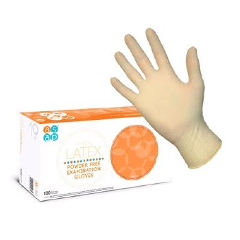 ASAP Latex Powder Free Gloves Medium