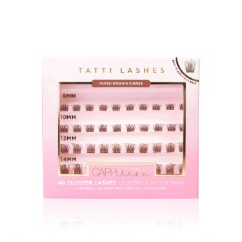 Tatti Lashes Cappuccino Indivudal Clusters 8 & 10mm