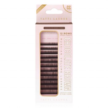 Tatti Lashes Chocolate Brown Russian Volume Lashes 0.05cc