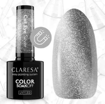 Claresa Gel Polish Cat Eye Silver
