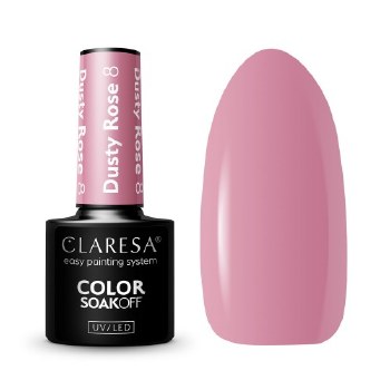 Claresa Gel Polish Dusty Rose 8