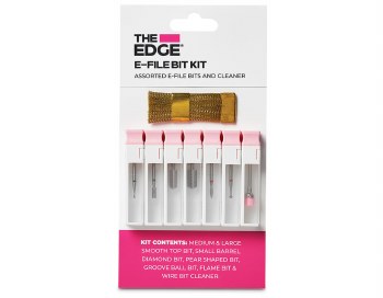 The Edge Nails E-File 8-Piece E-Bit Set