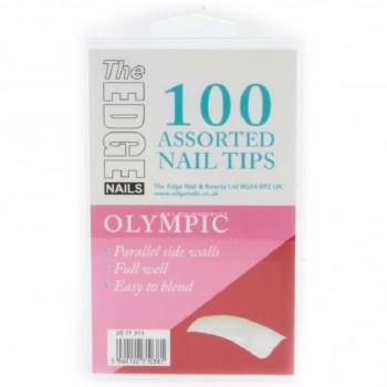 The Edge Nail Tips Olpmpic 100pk