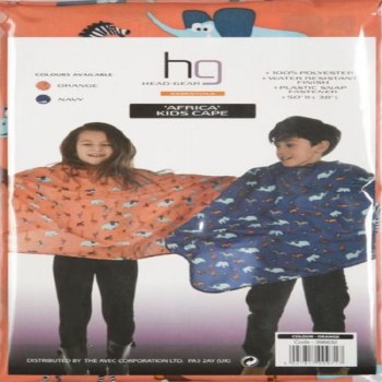 Head Gear Kids Orange Cutting Cape