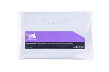Head Gear Disposable Shoulder Cape Black