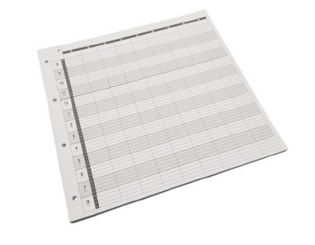 Agenda Loose Leaf Refill 9 Column 100 sheet