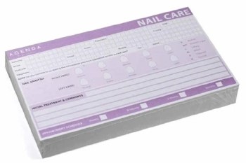 Agenda Nail Card Records 100Pk