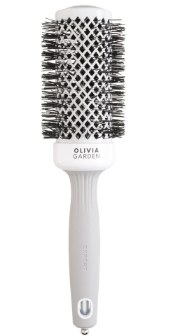 Olivia Garden Expert Blowout Shine White & Grey 45mm Brush