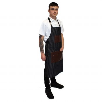 Hair Tools Pinstripe Barber Gown