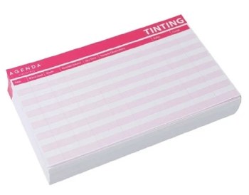 Agenda Tinting Cards (100)