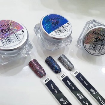 Semilac Flash Holo Blue