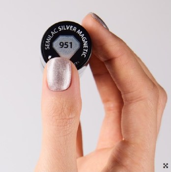 Semilac Gel Polish Silver Magnetic 951