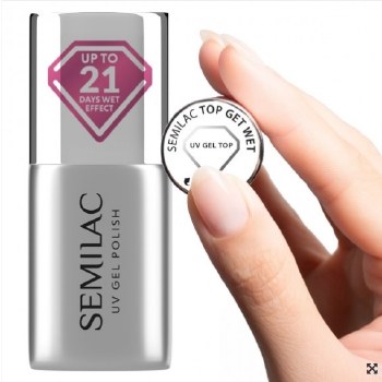 Semilac Gel Polish Get Wet Top Coat 7mls