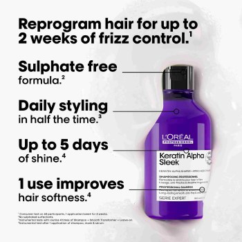L'Oreal Professionnel Serie Expert Keratin Alpha Sleek Shampoo 300mls
