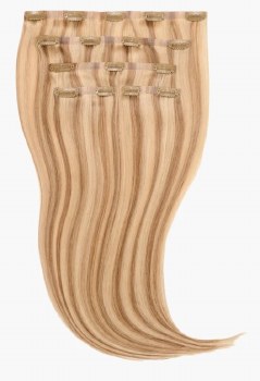 Stranded 18" Seamless Clip-in Human Hair Extension (105g) -Colour Ballerina Musk 18''