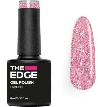 The Edge Gel Polish Ballet Pink Glitter