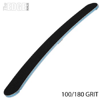 The Edge Duraboard Curved  Nail File 100/180 Grit