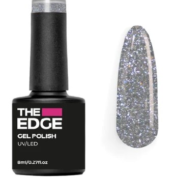 The Edge Gel Polish Reflective Silver Gel Polish