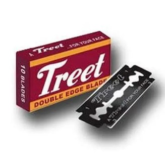 Treet White Carbon Double Edge Steel Blade