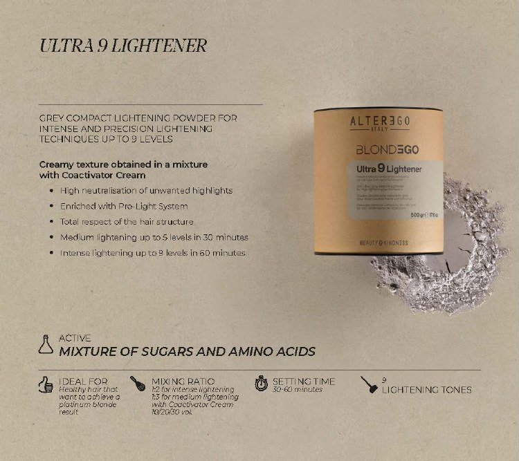 Alterego Italy Ultra 9 Lightener Sachets