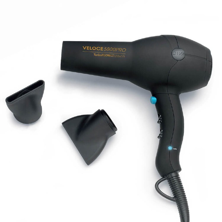 Diva Veloce Pro Black Dryer