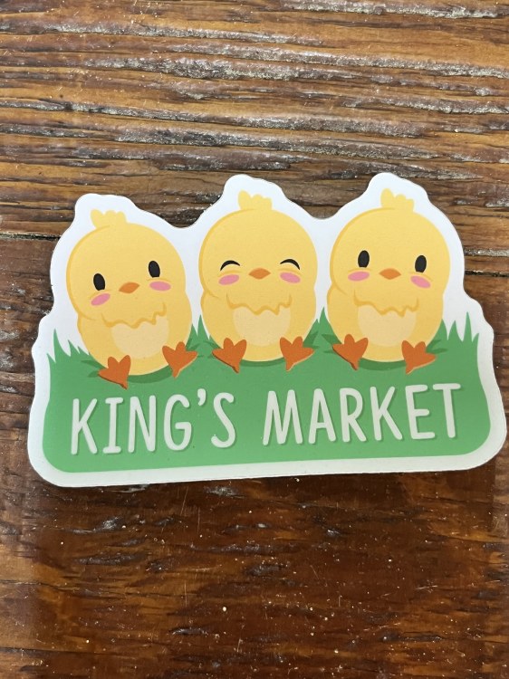King's Market CHICKS STICKER