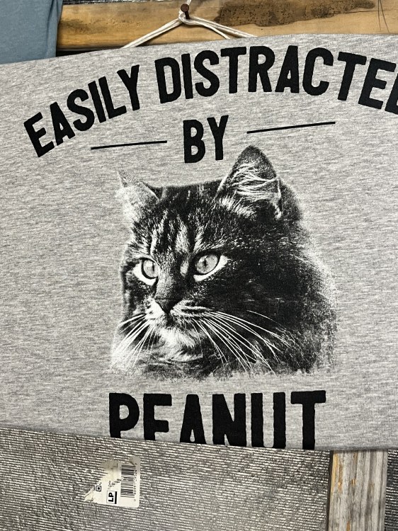 Easily Distracted by Peanut T-shirt Size XX