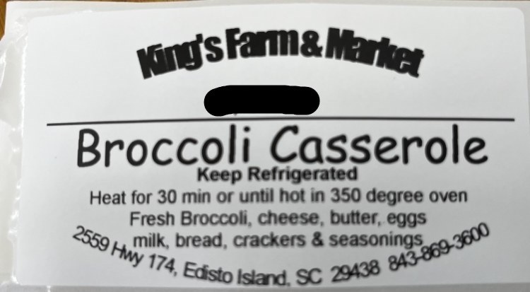 Broccoli Casserole- LARGE