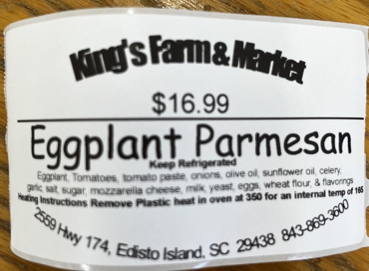 Eggplant parmesan