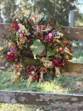 12 Inch Magnolia Dried Flower Wreath