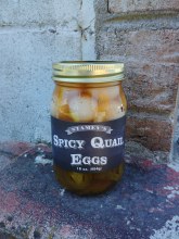 Pickled Quail Eggs spicy