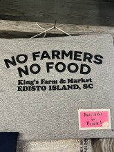 No Farmer T-shirt Grey Size Medium