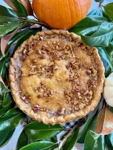 Apple Pear Praline Pie