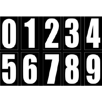 WHITE  NUMBER 0