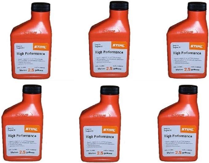 OIL, 2-CYCLE ENGINE, 6.4 OZ, 2.5 GALLON MIX @ 50:1,  HI-PERFORMANCE