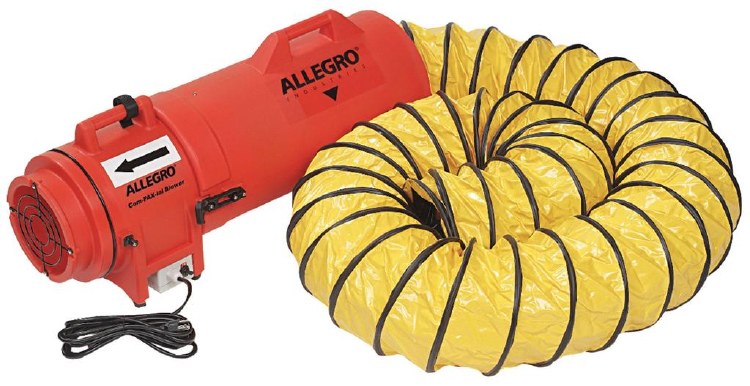 BLOWER, MANHOLE, 8",  ELECTRIC, WITH 25' HOSE DUCTABLE