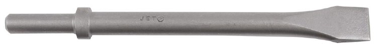 CHISEL, FLAT, 1 IN. X 12 IN., .680, ROUND SHANK & COLLAR